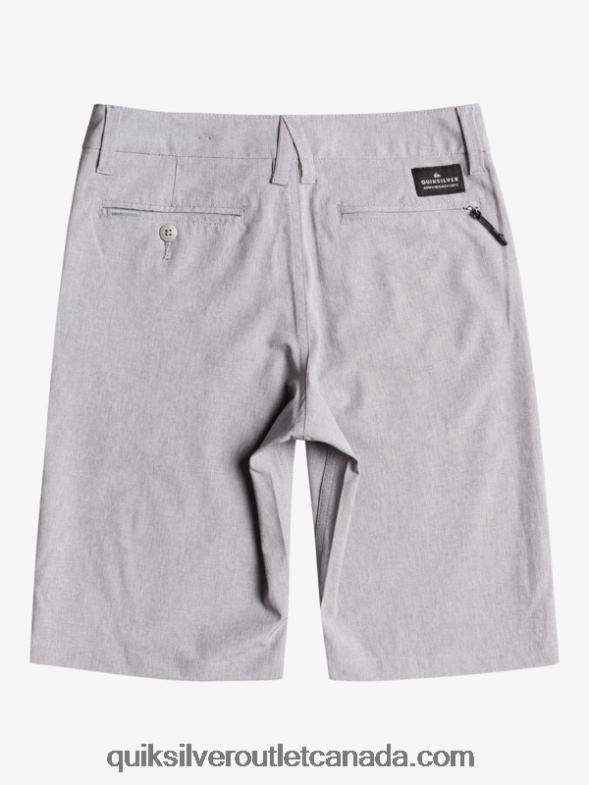 CA Quiksilver Boys 8-16 Union Heather Amphibian 19 Hybrid Shorts sleet TX4R22326