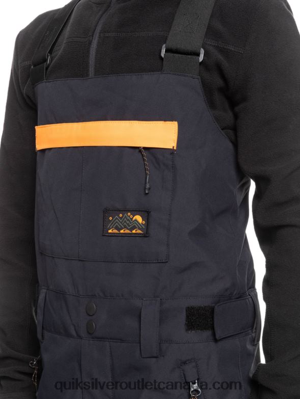 CA Quiksilver Boys 8-16 Mash Up Insulated Snow Bib Pants true black TX4R22318