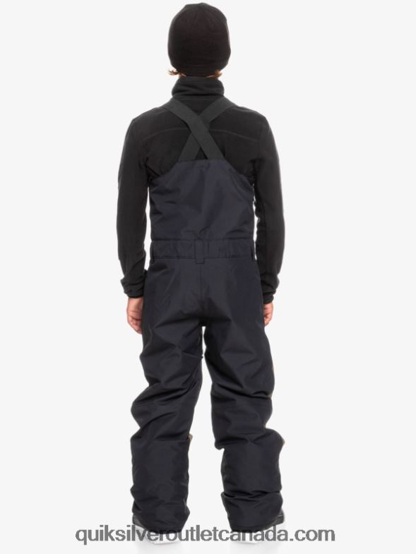 CA Quiksilver Boys 8-16 Mash Up Insulated Snow Bib Pants true black TX4R22318