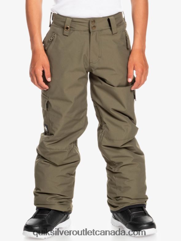 CA Quiksilver Boys 8-16 Porter Snow Pants grape leaf TX4R22259