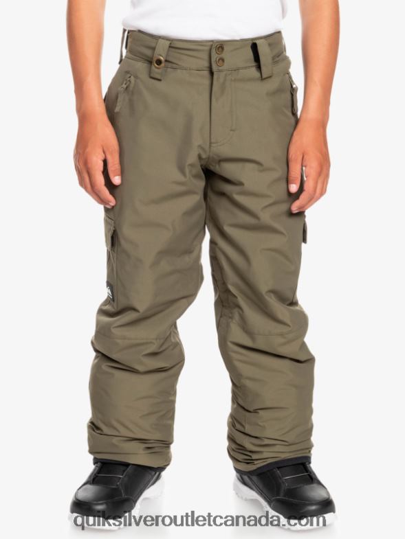CA Quiksilver Boys 8-16 Porter Snow Pants grape leaf TX4R22259