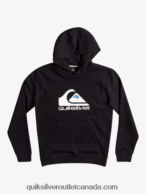CA Quiksilver Boys 8-16 Big Logo Fleece Top black TX4R22248