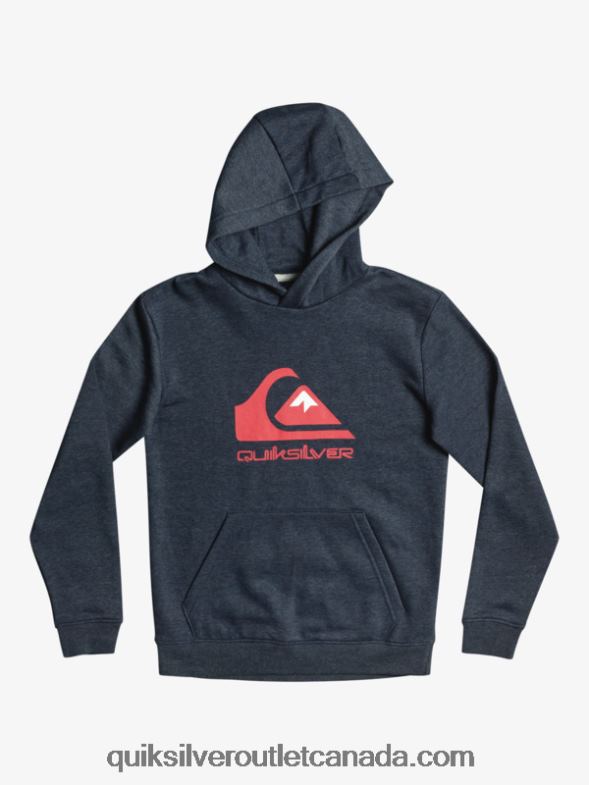 CA Quiksilver Boys 8-16 Big Logo Fleece Top navy blazer heather TX4R22247