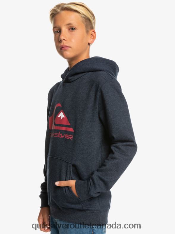 CA Quiksilver Boys 8-16 Big Logo Fleece Top navy blazer heather TX4R22247
