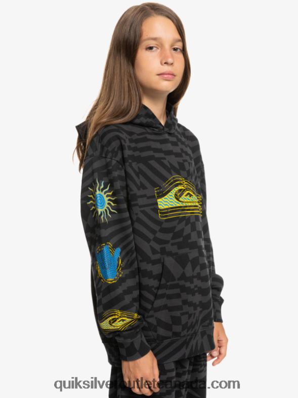 CA Quiksilver Boys 8-16 Radical Times Oversized Hoodie black radical times 231 TX4R22052