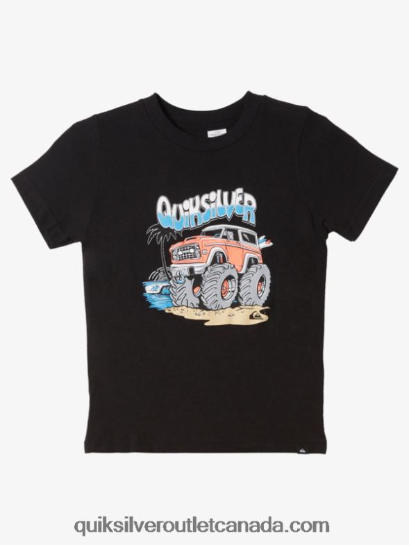 CA Quiksilver Boys 2-7 Double Parked T-Shirt black TX4R21974