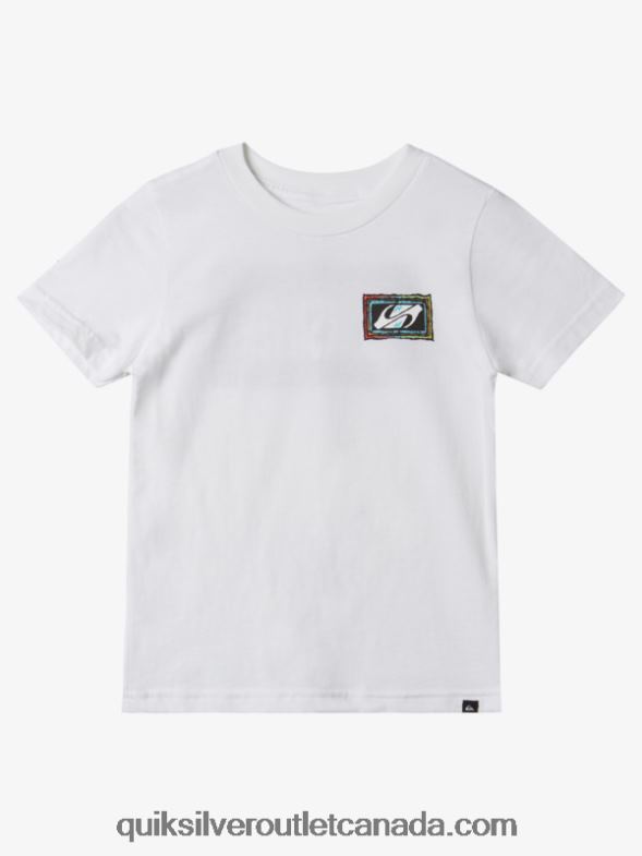 CA Quiksilver Boys 2-7 Echoed Beat T-Shirt white TX4R21946