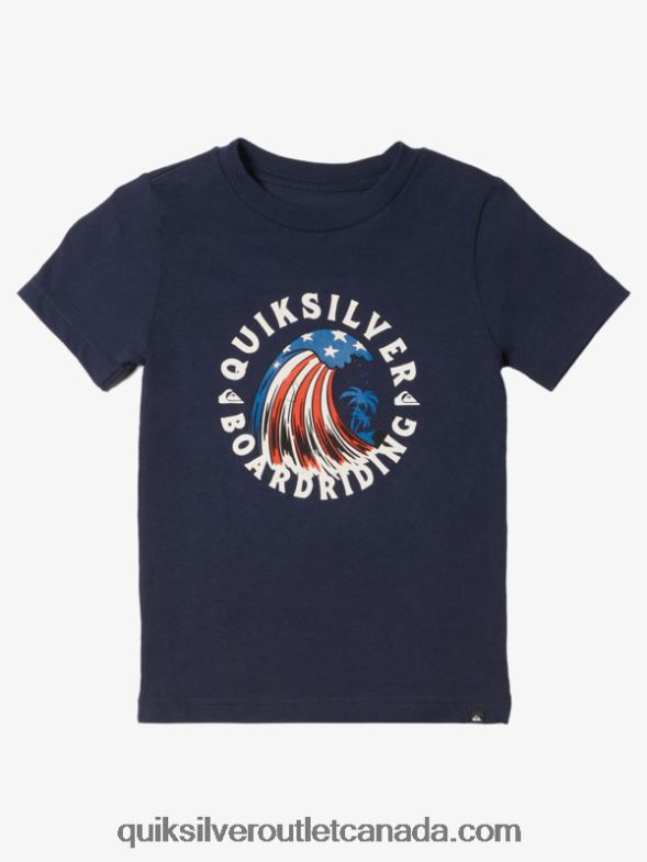 CA Quiksilver Boys 2-7 Home Of The Wave T-Shirt navy blazer TX4R21931
