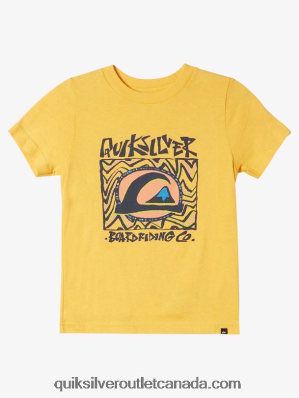 CA Quiksilver Boys 2-7 Midnight Sun T-Shirt yolk yellow TX4R21964