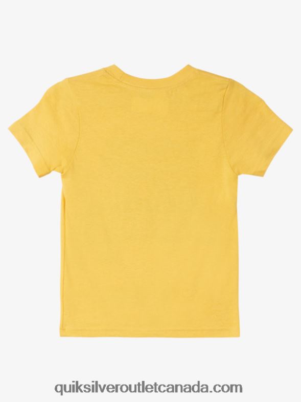 CA Quiksilver Boys 2-7 Midnight Sun T-Shirt yolk yellow TX4R21964