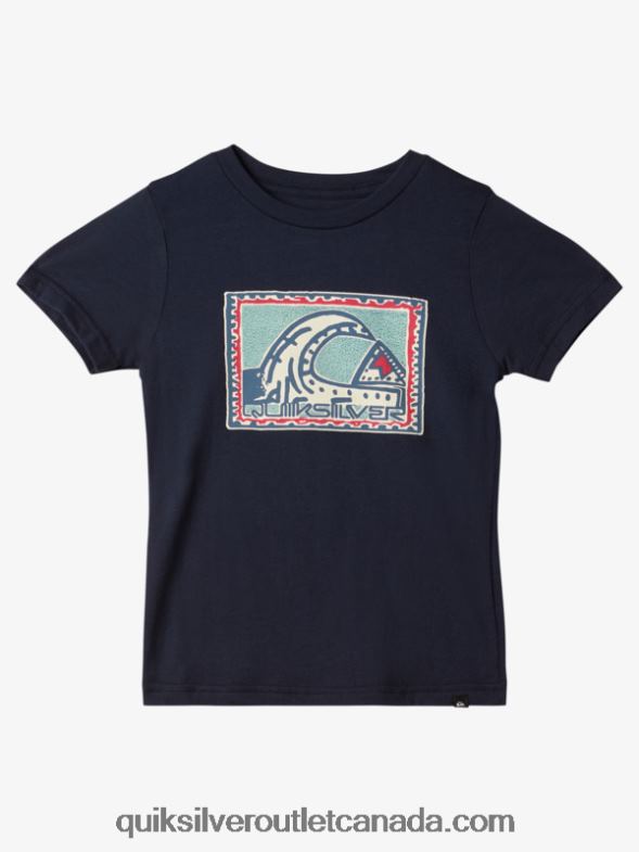 CA Quiksilver Boys 2-7 Rad Heritage T-shirt navy blazer TX4R21959