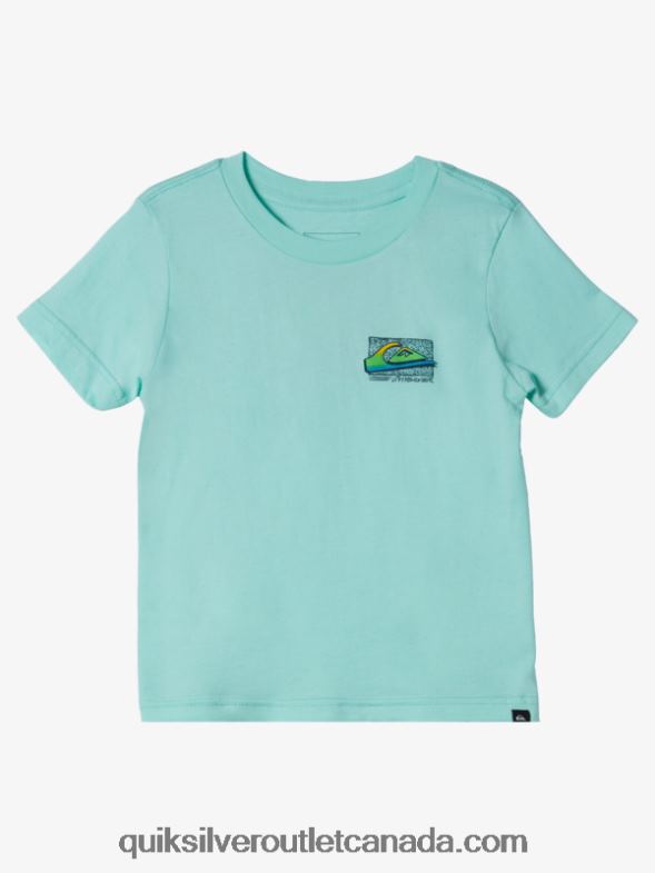 CA Quiksilver Boys 2-7 Retro Fade T-shirt beach glass TX4R22143
