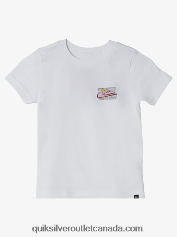 CA Quiksilver Boys 2-7 Retro Fade T-shirt white TX4R22145