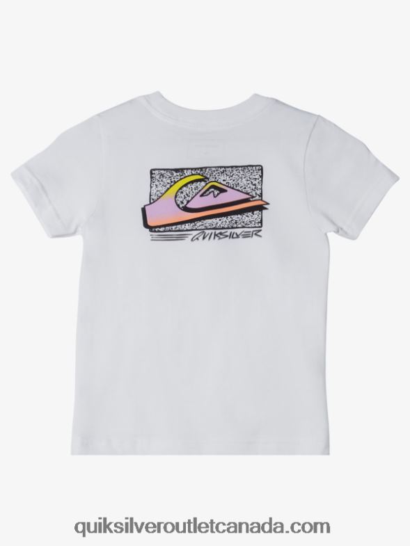 CA Quiksilver Boys 2-7 Retro Fade T-shirt white TX4R22145