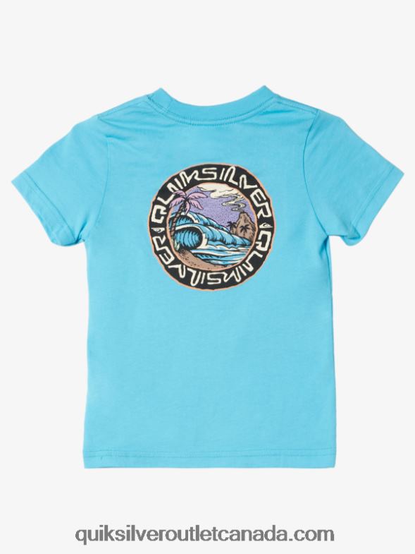 CA Quiksilver Boys 2-7 Salty Tales T-Shirt river blue TX4R21953