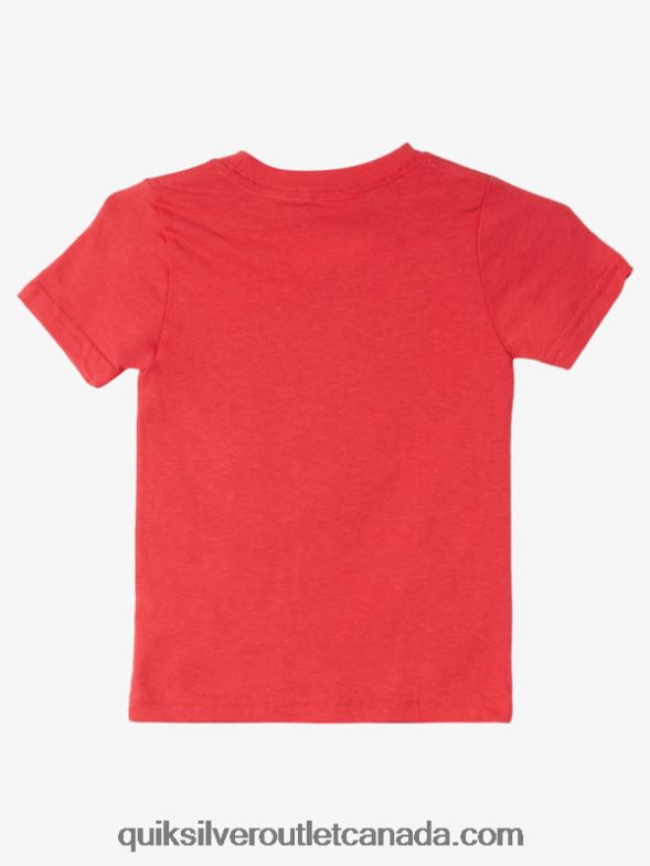 CA Quiksilver Boys 2-7 Washed Out T-Shirt high risk red TX4R21968