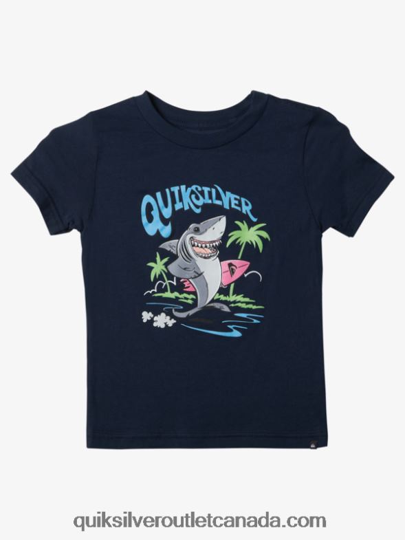 CA Quiksilver Boys 2-7 Washed Out T-Shirt navy blazer TX4R21969