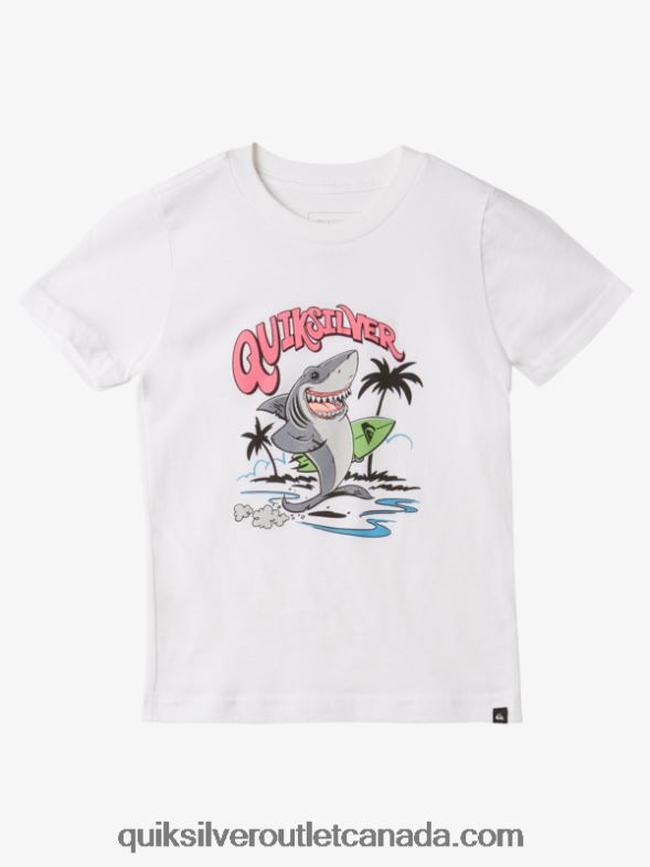 CA Quiksilver Boys 2-7 Washed Out T-Shirt white TX4R21970