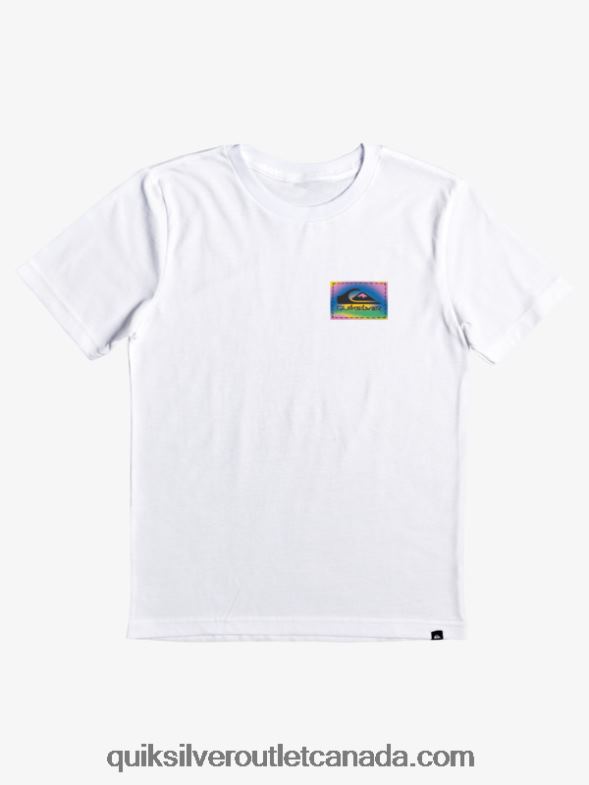 CA Quiksilver Boys 8-16 Color Flow T-shirt white TX4R22172