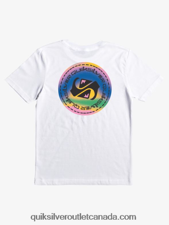 CA Quiksilver Boys 8-16 Color Flow T-shirt white TX4R22172