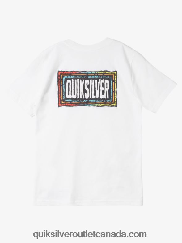 CA Quiksilver Boys 8-16 Echoed Beat T-Shirt white TX4R21980
