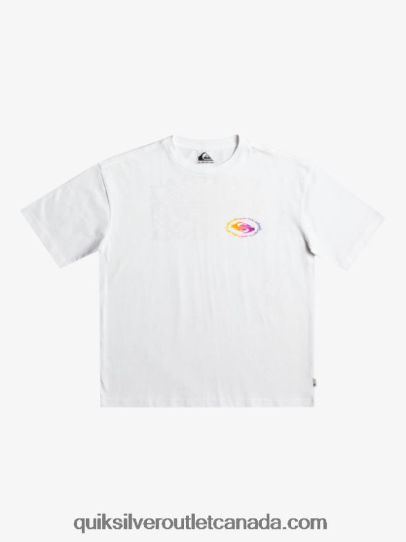 CA Quiksilver Boys 8-16 Radical Flag T-Shirt white TX4R21967