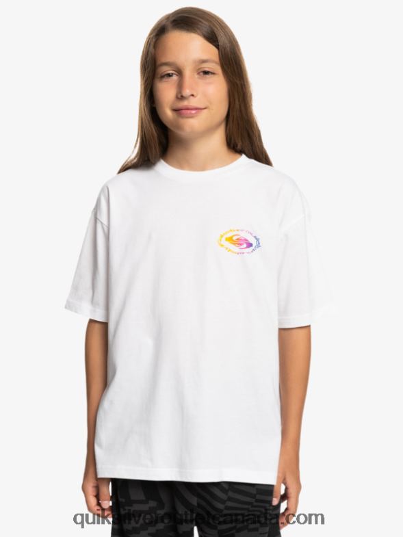CA Quiksilver Boys 8-16 Radical Flag T-Shirt white TX4R21967
