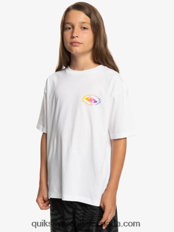CA Quiksilver Boys 8-16 Radical Flag T-Shirt white TX4R21967