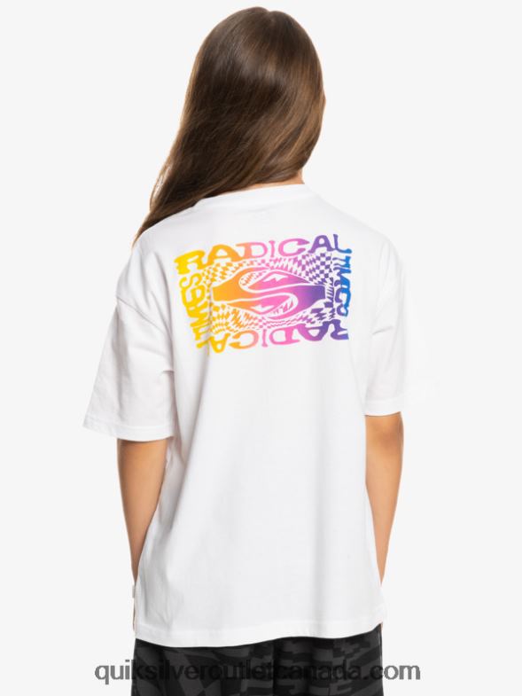CA Quiksilver Boys 8-16 Radical Flag T-Shirt white TX4R21967