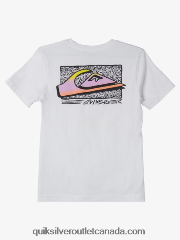 CA Quiksilver Boys 8-16 Retro Fade T-shirt white TX4R22123