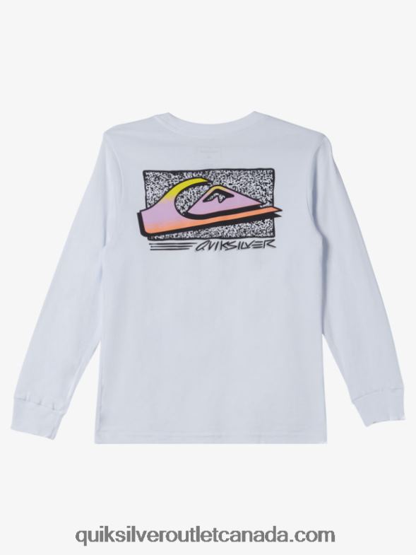 CA Quiksilver Boys 8-16 Retro Fade T-shirt white TX4R22192