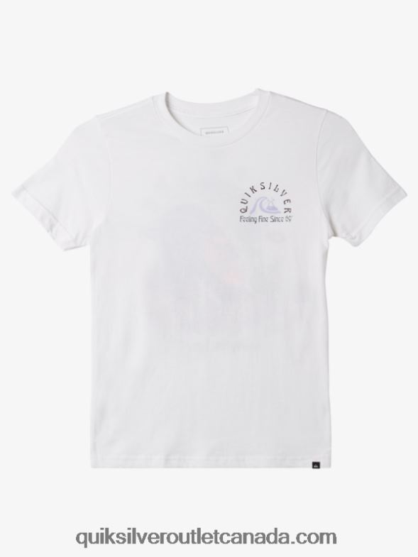 CA Quiksilver Boys 8-16 The Original Barrel T-shirt white TX4R21939