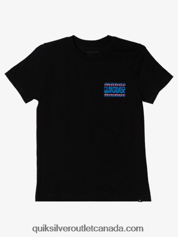 CA Quiksilver Boys 8-16 Warped Frames T-shirt black TX4R22156