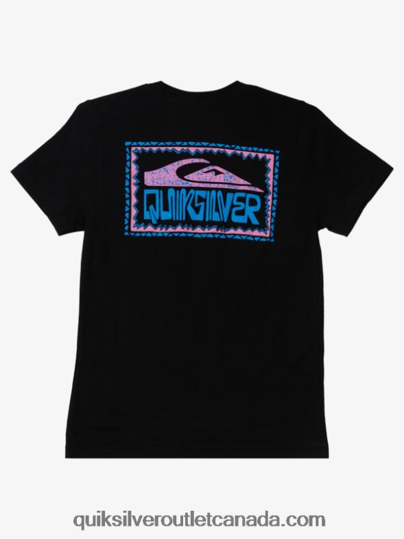 CA Quiksilver Boys 8-16 Warped Frames T-shirt black TX4R22156