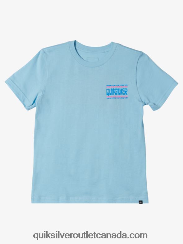 CA Quiksilver Boys 8-16 Warped Frames T-shirt sky blue TX4R22154