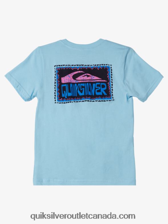 CA Quiksilver Boys 8-16 Warped Frames T-shirt sky blue TX4R22154