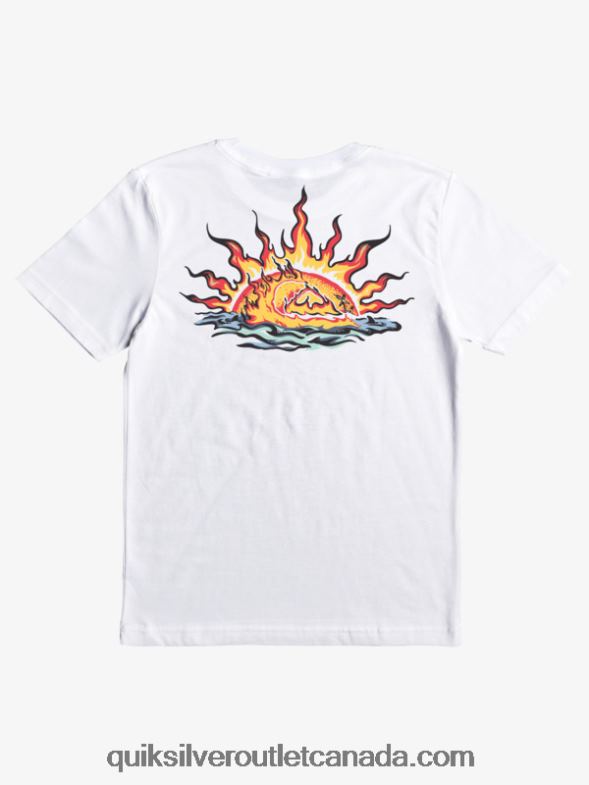CA Quiksilver Boys 8-16 Waves Guardian T-shirt white TX4R22229