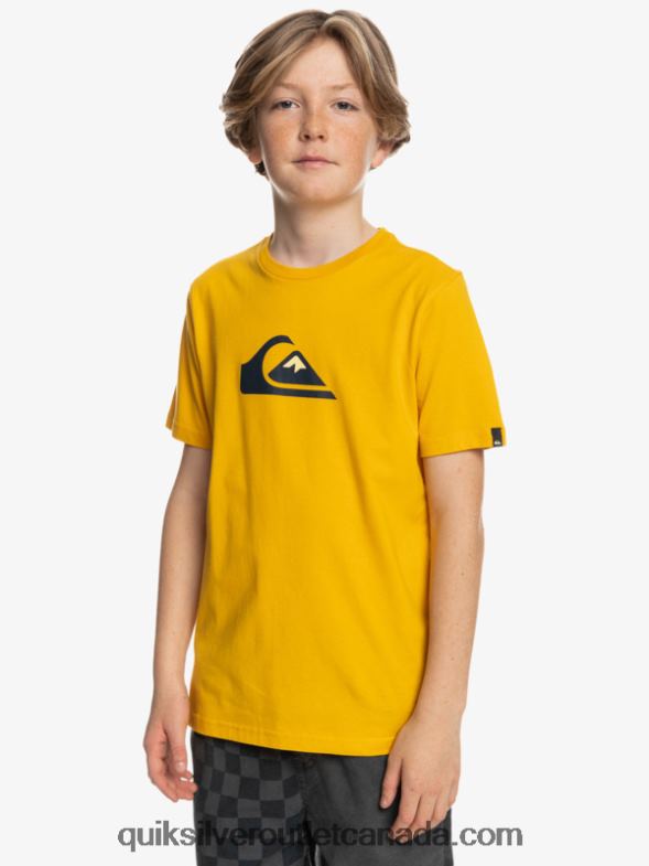 CA Quiksilver Boys Comp Logo - T-Shirt golden rod TX4R22316