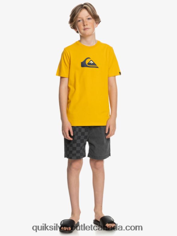 CA Quiksilver Boys Comp Logo - T-Shirt golden rod TX4R22316