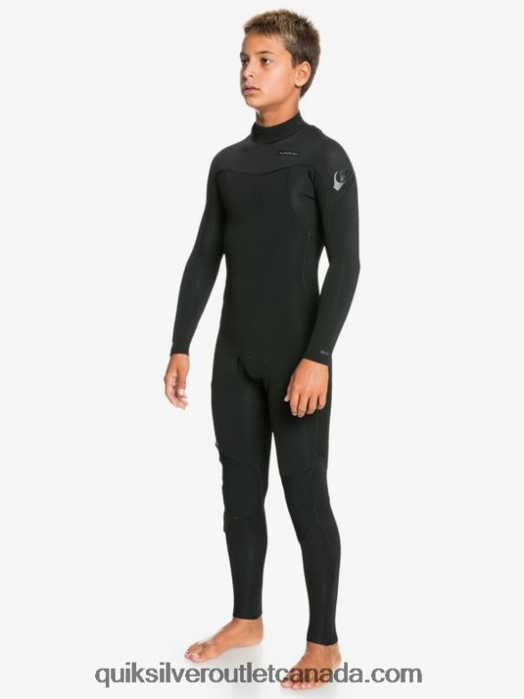 CA Quiksilver Boys 8-16 4/3mm Sessions L/SL Fullsuit black TX4R22188