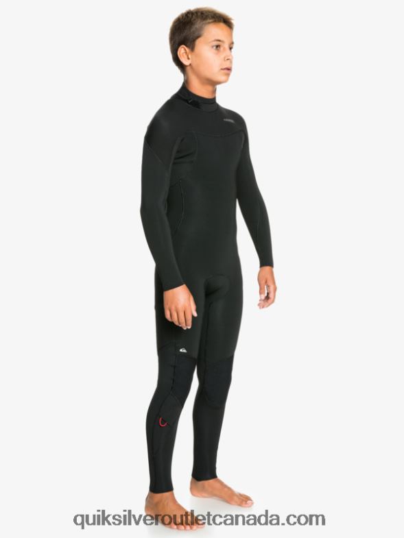 CA Quiksilver Boys 8-16 4/3mm Sessions L/SL Fullsuit black TX4R22188