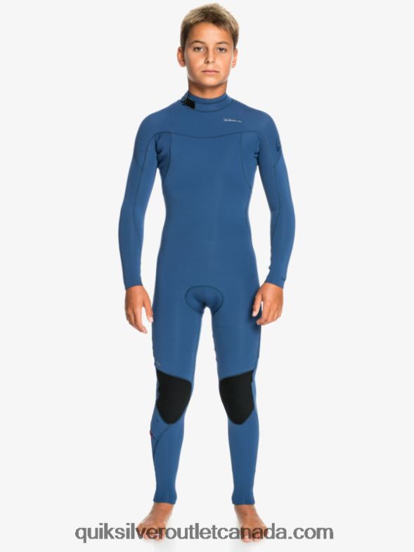 CA Quiksilver Boys 8-16 4/3mm Sessions L/SL Fullsuit insignia blue TX4R22189