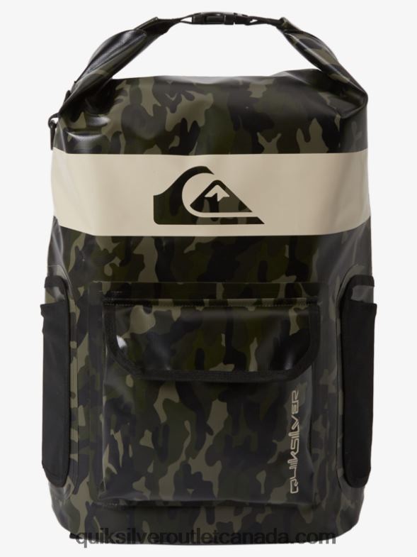 CA Quiksilver Men Sea Stash 20L Medium Surf Backpack black camoflage TX4R2861
