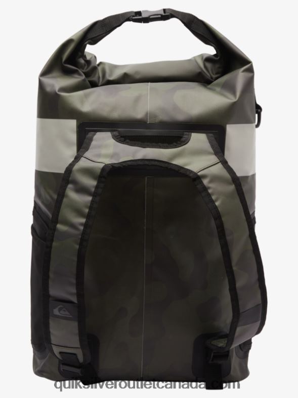 CA Quiksilver Men Sea Stash 20L Medium Surf Backpack black camoflage TX4R2861