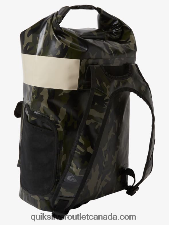 CA Quiksilver Men Sea Stash 20L Medium Surf Backpack black camoflage TX4R2861