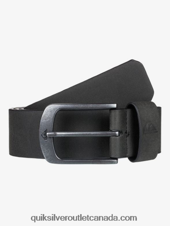 CA Quiksilver Men Main Street Faux Leather Belt black TX4R21095