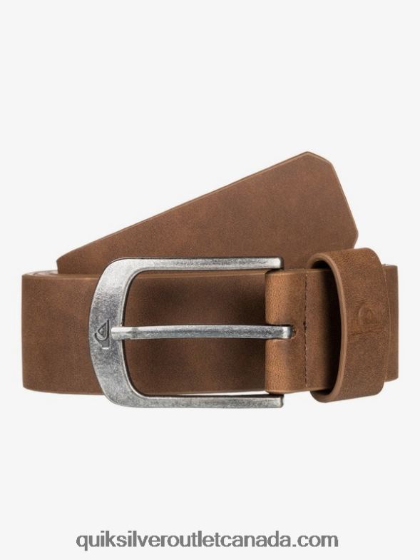 CA Quiksilver Men Main Street Faux Leather Belt chocolate TX4R21096