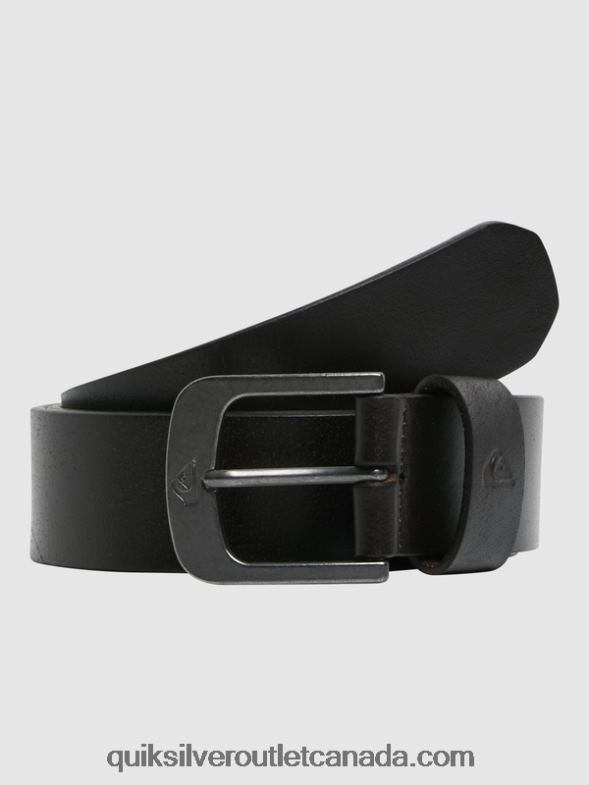 CA Quiksilver Men The Everydaily Leather Belt chocolate TX4R21054