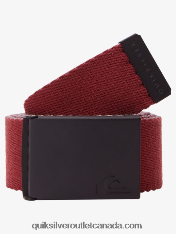 CA Quiksilver Men The Jam Webbing Belt marsala TX4R245