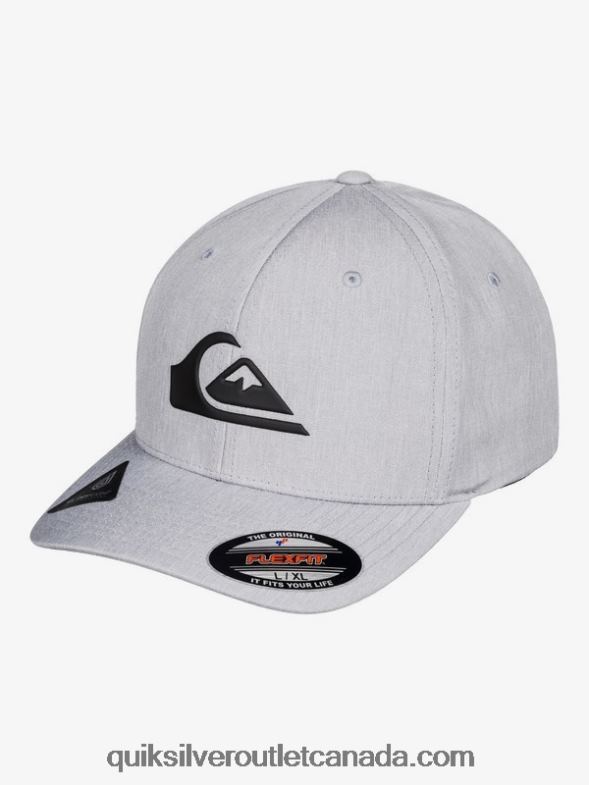 CA Quiksilver Men Amped Up Flexifit Hat sleet heather TX4R2941